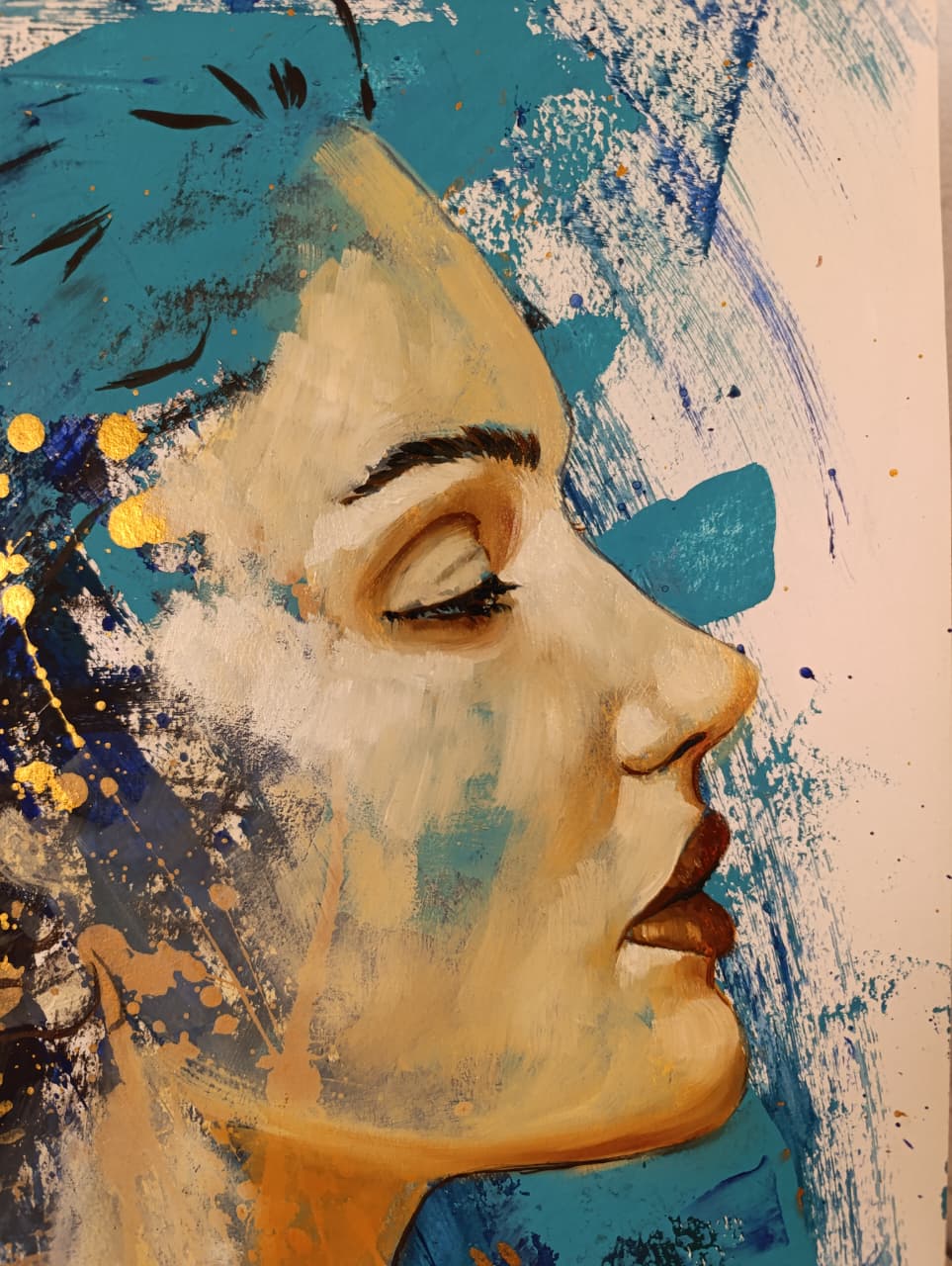 Fotografía de la obra El Ascenso detalle resaltando su expresividad y fuerza en la figuración