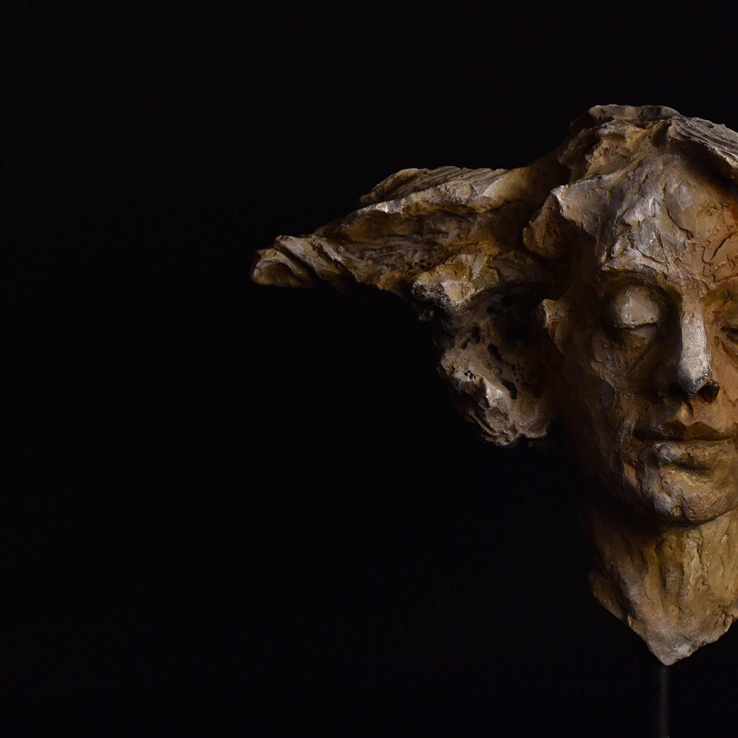 foto a detalle de la escultura sueño de una tarde carlos becerra